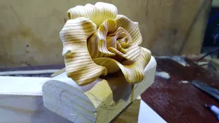 Роза из дерева! Wooden rose