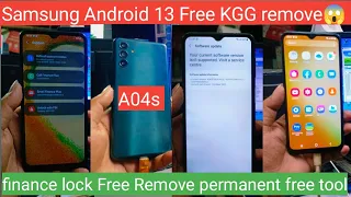 Samsung A04s💥 Free KGG remove parmanent ✅ Samsung Android 13 MDM lock free remove finance lock 2024😱