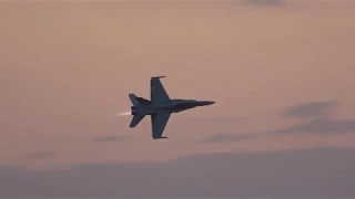 RAAF F/A-18B Classic Hornet Handling Display Avalon Airshow 2019