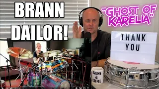 Drum Teacher Reacts | BRANN DAILOR - Meinl Cymbals - "Ghost of Karelia'' | (2020 Reaction)