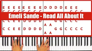 Read All About It Emeli Sande Piano Tutorial Full Song