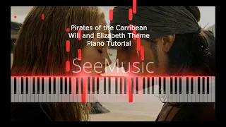 Piano Tutorial/ Marry me - Will and Elizabeth theme/ Pirates of the Carribean 3 ( SYNTHESIA  )