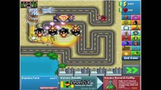 Bloons Tower Defense 4 - Track 1 - Easy - Level 1-132 *NO MISSES*