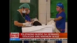 UB: Pilipinong nurse sa Germany, tataasan ang minimum wage