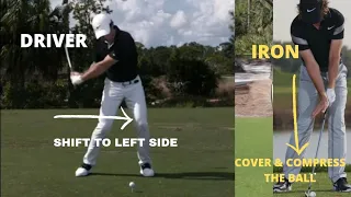 Rory McIlroy GolfSwing Driver  VS Iron