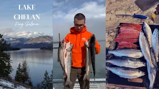 Lake Chelan | Fishing For King Salmon & Kokanee | Filleting at the end