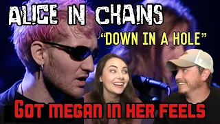 Wife's FIRST time hearing ALICE IN CHAINS:"DOWN IN A HOLE" MTV Unplugged. (REACTION&REVIEW!!)