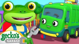 Wheels on The Truck Song! | Sing Along at Gecko's Garage | Truck Cartoons for Kids