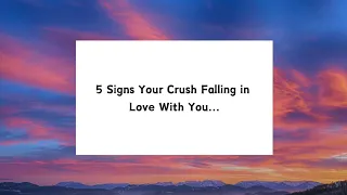 5 Signs Your Crush Falling in Love With You... #shorts #psychologyfacts #trending