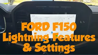 FORD F150 Lightning PRO Vehicle Features And Settings In Depth Review