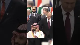 President Vladimir Putin vs Former US President TRUMP, Prince Saudi Arabian in G20 moments #shorts