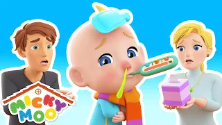 The Sick Song + More Songs for Kids | Baby Gets a Boo Boo Nursery Rhyme