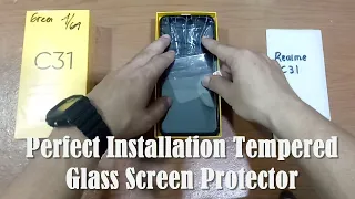 Perfect Installation Tempered Glass Screen Protector Realme C31 Ram 4GB Internal 64GB