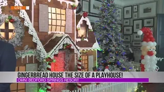 Omni Bedford Springs Resort Gingerbread House Reveal