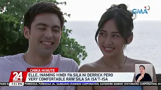 Elle, inaming hindi pa sila ni Derrick pero very comfortable raw sila sa isa't-isa | 24 Oras