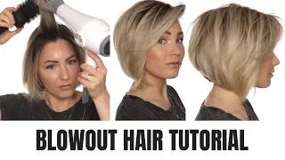 BLOWOUT TUTORIAL || short hair