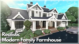 Bloxburg | Realistic Modern Family Farmhouse Speedbuild | Roblox House Build