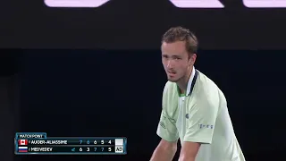 Daniil Medvedev MATCH POINT vs Felix Auger-Aliassime After 5-Set Thriller! AMAZING Comeback!#AO2022