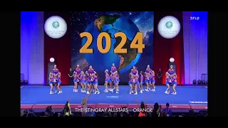 Stingray Allstars Orange 🍊 Semis Cheer Worlds 2024