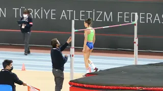 Lia Apostolovski (SLO) 188 cm High Jump Women 4 Place 27th Balkan Indoor Championships Istanbul 2022