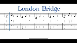London Bridge (Is Falling Down) | Very EASY Fingerstyle Guitar | SHEET + TAB