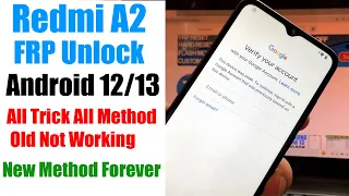 Redmi a2 FRP Bypass Android 13 | Redmi A2 Plus Google Account Unlock Android 12