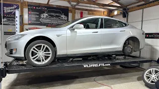 I Jerry-rigged my Tesla Model S Heater and it WORKS! Major Suspension Damage!