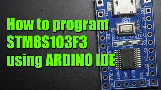 STM8S board with Arduino IDE, $1 8-bit development board