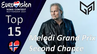 Melodi Grand Prix 2021 (MGP) - Second Chance - My Top 15 - Norway Eurovision 2021 - Wildcard
