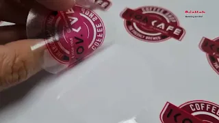 TRANSPARENT STICKER PRINTING - Clear sticker - Round sticker