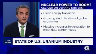 Uranium Energy Corp CEO: U.S. needs to drill down on increasing uranium production