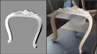 Спинка кресла на ЧПУ. Chair backrest with CNC