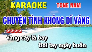 Karaoke Chuyện Tình Không Dĩ Vãng Tone Nam Tone Nam Nhạc Sống | Hoàng Luân