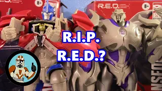 Is Transformers R.E.D. D-E-D? And if so... is that a bad thing? Prime Optimus Prime and Megatron