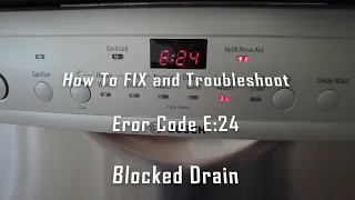 Bosch Error Code E-24, Drain Problem , Easy FIX, Resolved !