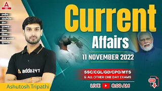 11 November | Daily Current Affairs 2022 News Analysis By Ashutosh Tripathi