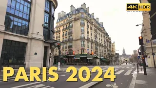 Paris France 🇫🇷 New Year 2024 First Day Walking Tour 4K HDR