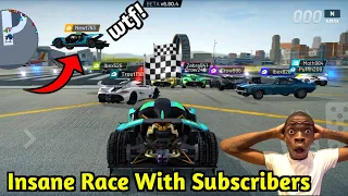 All Jesko Multiplayer Race With Subscribers🤯 ||  Extreme Car Driving Simulator New Update