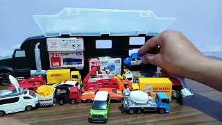 13 Type Tomica Cars⭐  ASMR Tomica opening and put in big Okatazuke convoy