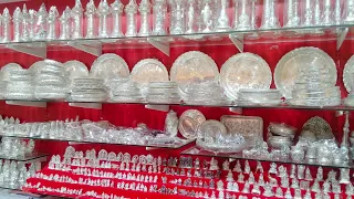 Revathi Stores Silver Pooja Idols Silver Banana Tree Thulasi maadam Vilaku Return Gift Item 5 Gram