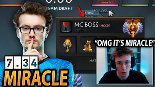 MIRACLE surprises SR.SaberLight on STREAM with SK MID Ranked