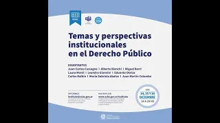TEMAS Y PERSPECTIVAS INSTITUCIONALES EN EL DERECHO PÚBLICO (I)