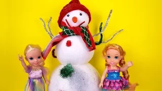 2020 New Year's party ! Elsa & Anna toddlers - Barbie - dance - singing - snowman - games