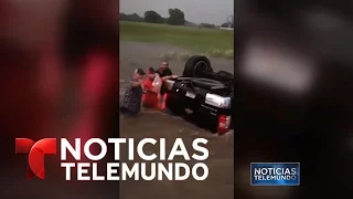 Espectacular rescate de un bebé a punto de ser ahogado | Noticiero | Noticias Telemundo