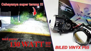 SUPER TERANG !!! Review Proji Biled Vinyx P65 75 Watt 3 Inchi Purple Lens