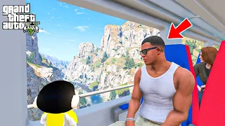 Shinchan and Franklin First Time Experience on Los Santos Most Expensive Train in GTA 5!
