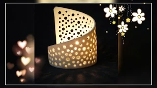 DIY- Homemade Candle/Tealight Holder | Enjoy Crafting # 41