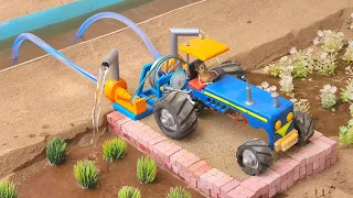 diy tractor mini well water pump diesel engine science project || @MiniCreative1 || keepvilla