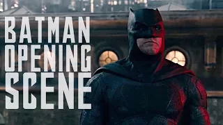 JUSTICE LEAGUE - Opening Batman Intro. Scene (2017)