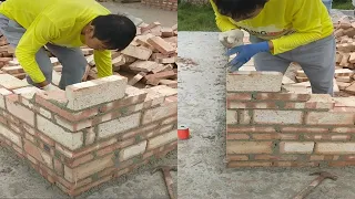 Young Man with great tiling skills -Great tiling skills -Great technique in construction PART 63
